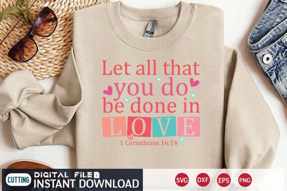 Christian Valentine SVG, Love Quotes SVG