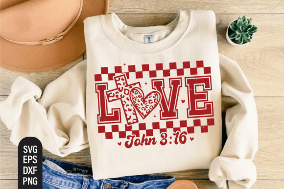 Christian Valentine Svg, Loved John 3 16 T-Shirt Designs