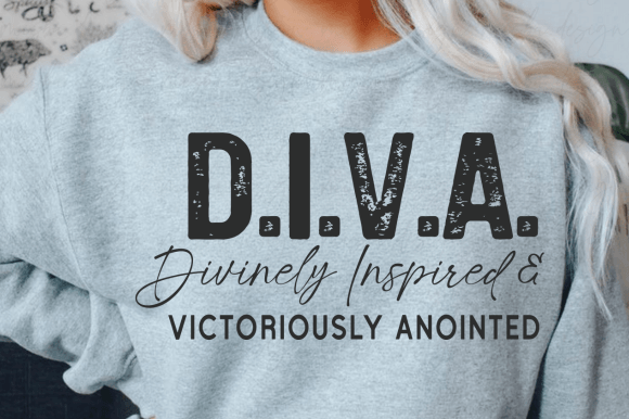 D.I.V.a. Divinely Christian SVG PNG T-Shirt Designs