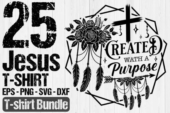 Funny Jesus T-shirt Design Bundle, T-Shirt Designs