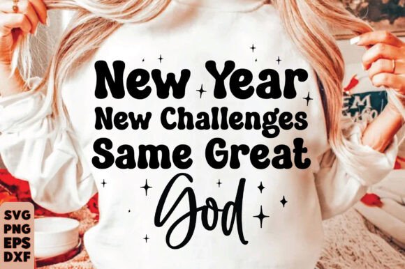 Happy New Year SVG Hello 2025 Christian T-Shirt Designs