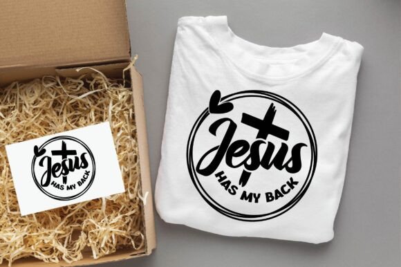 JESUS HAS MY BACK Christian Svg Png T-Shirt Designs
