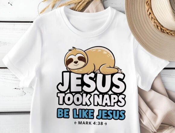 Jesus Took Naps Png, Funny Sloth Png
