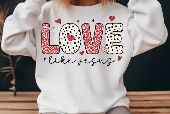 Love Like Jesus Valentine Retro Svg Png T-Shirt Designs