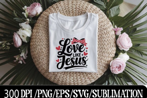 Love Like Jesus Valentine T-Shirt T-Shirt Designs