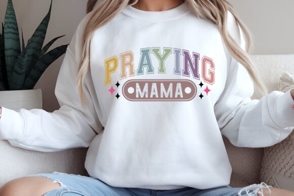 Praying Mama SVG for T-Shirt Designs