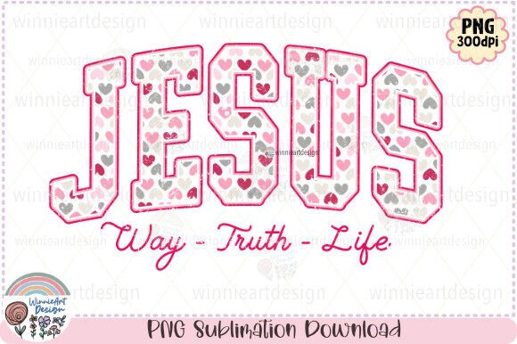 Retro Christian Valentine Jesus Love PNG for T-Shirt Designs