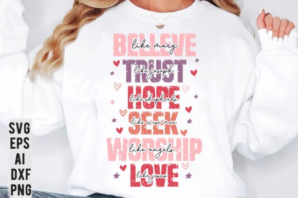 Retro Christian Valentine SVG PNG for T-Shirt Designs