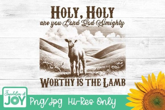 Worthy is the Lamb, Christian Western T-Shirt Designs